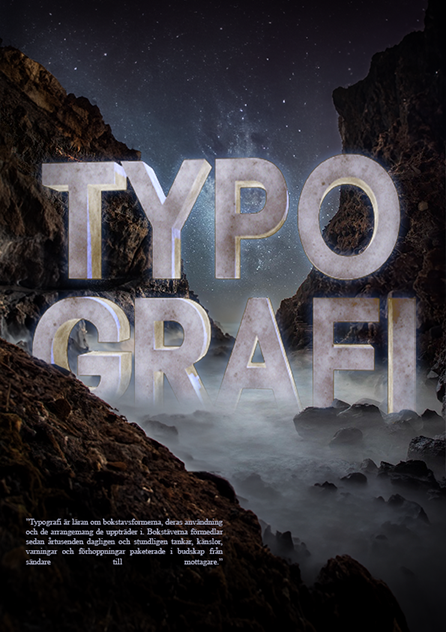Poster Typografi i vatten